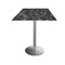 Holland Bar Stool Co 36 Tall OD214 St Steel Table Base w22 Dia foot, 32x32 Square Black Marble Top, IndoorOutdoor OD214-2236SSODS32SQBM - alternate 1